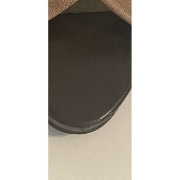 Simply Vera Vera Wang Uma Taupe Leather 4” Slip-on Heels Size 9 - Picture 7 of 9